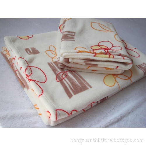 Printing Soft Coral Fleece Blanket (HZS-319)